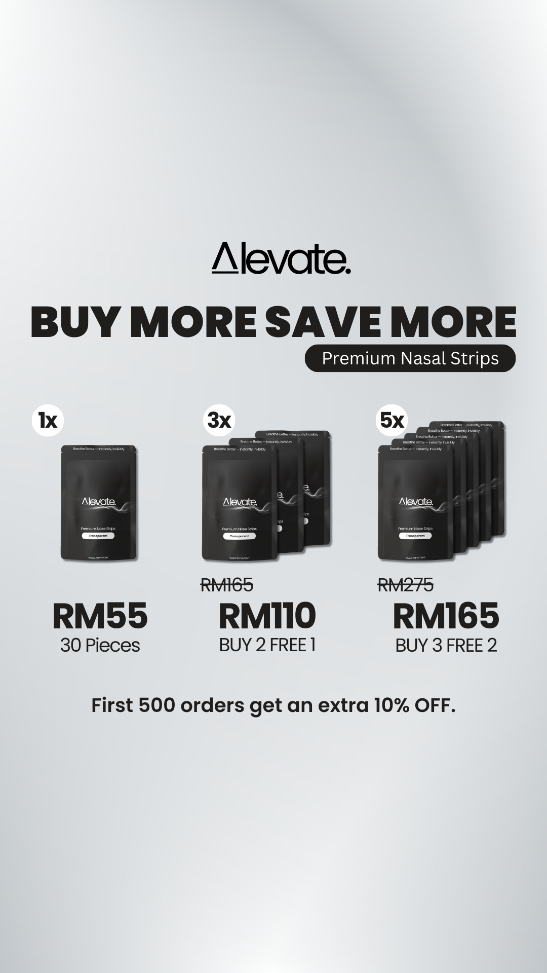 Alevate Transparent Nasal Strip