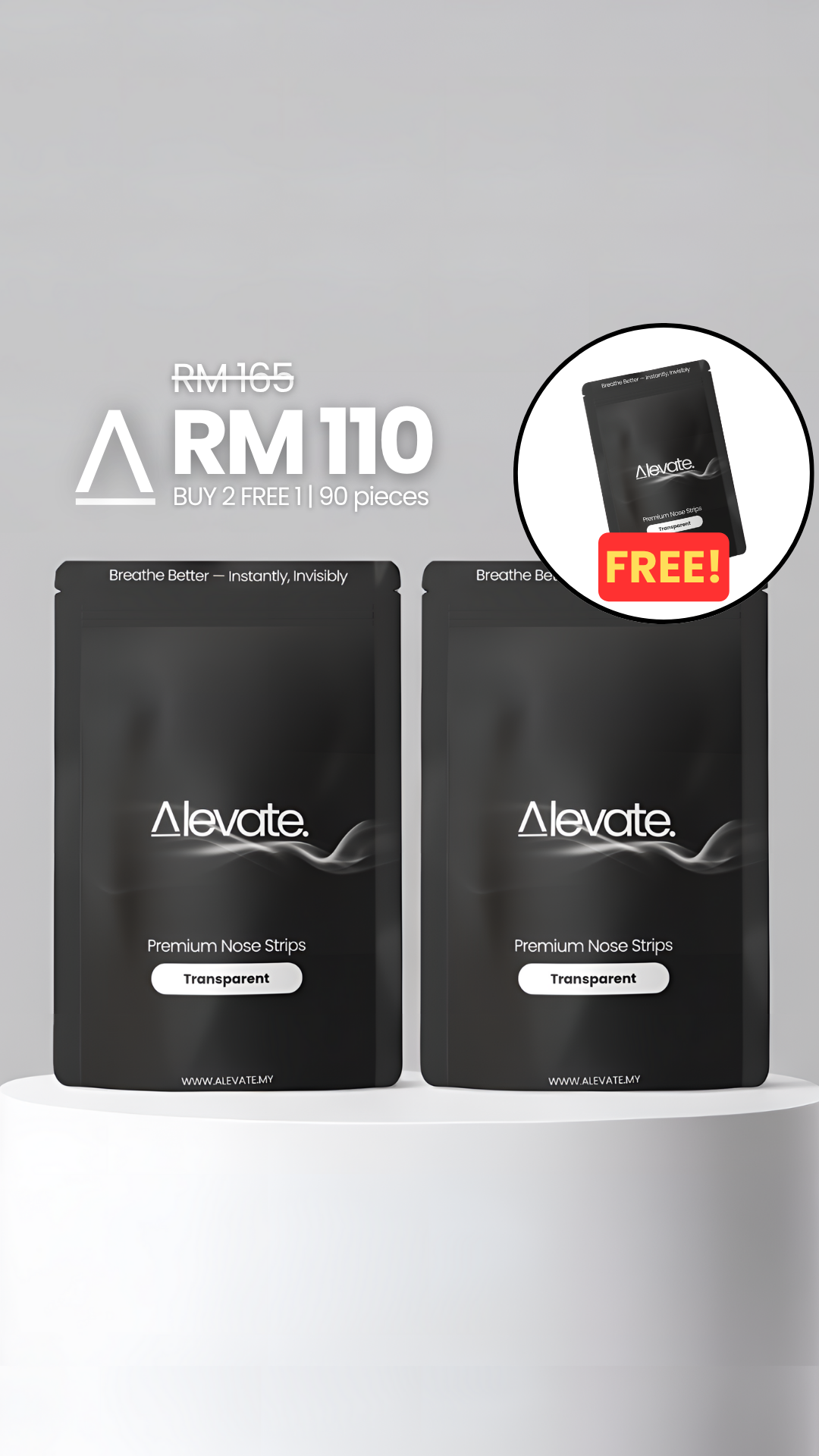 Alevate Transparent Nasal Strip
